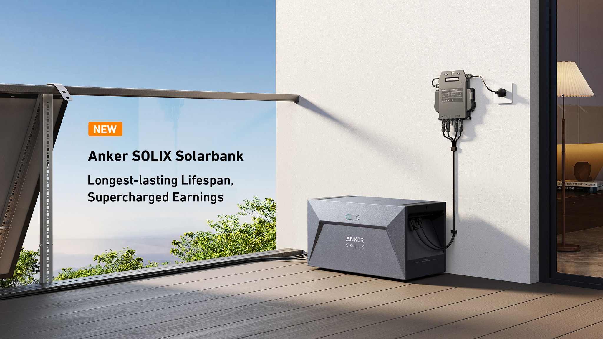 Pin ban công Anker Solarbank E1600 tại kho Châu Âu